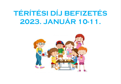 2022. december havi térítési díj befizetés