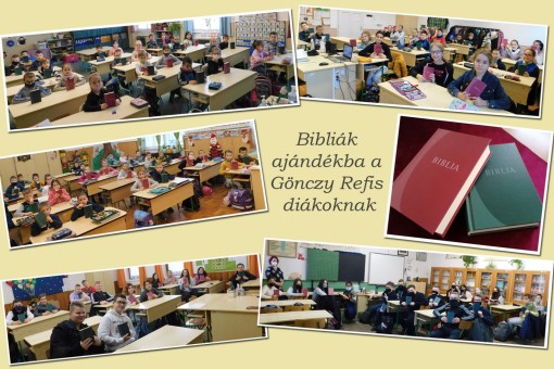 Ajándék Biblia a GönczyRefis diákoknak