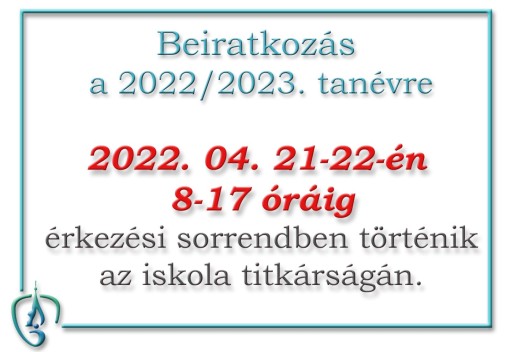 Beiratkozás 2022/2023. tanévre