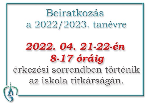 Beiratkozás 2022/2023. tanévre