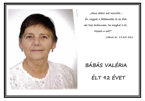 Búcsúzunk Bábás Valéria nyugdíjas pedagógustól
