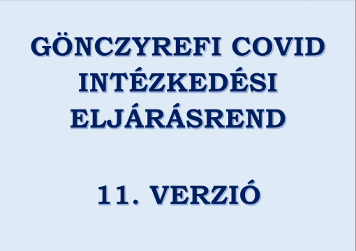Covid-19 intézkedési eljárásrend 11. verzió