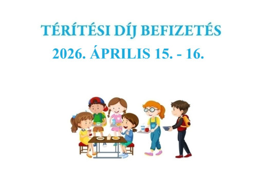 Étkezési díj fizetés 2026.04.15.-16.