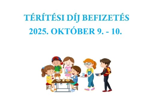 Étkezési díj fizetés 2025.10.09.-10.