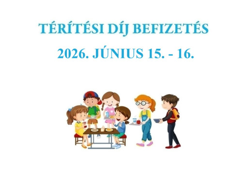 Étkezési térítési díj befizetés 2026121516