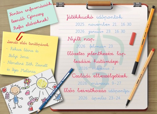 Fontos információk leendő Gönczy Refis elsősöknek
