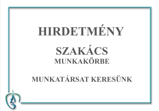 Hirdetmény-Szakács állás