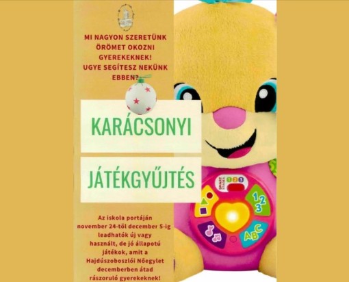 Karácsonyi játékgyűjtés
