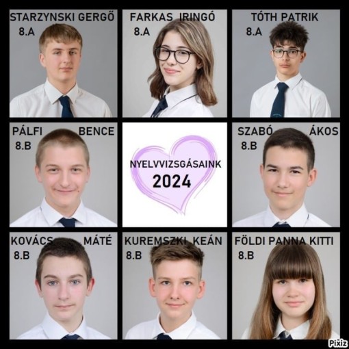 Nyelvvizsgásaink 2024