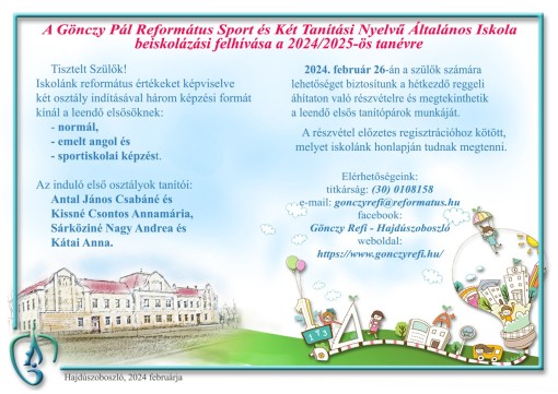 Nyílt tanítási óra leendő elsős szülőknek