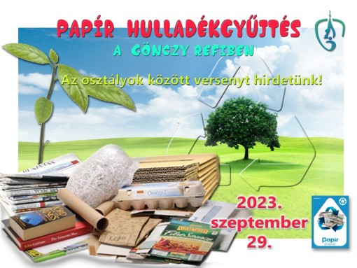 Papír hulladékgyűjtés 2023. szeptember  29.