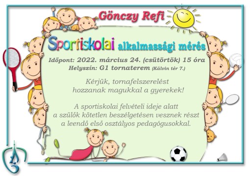 Sportiskolai alkalmassági mérés