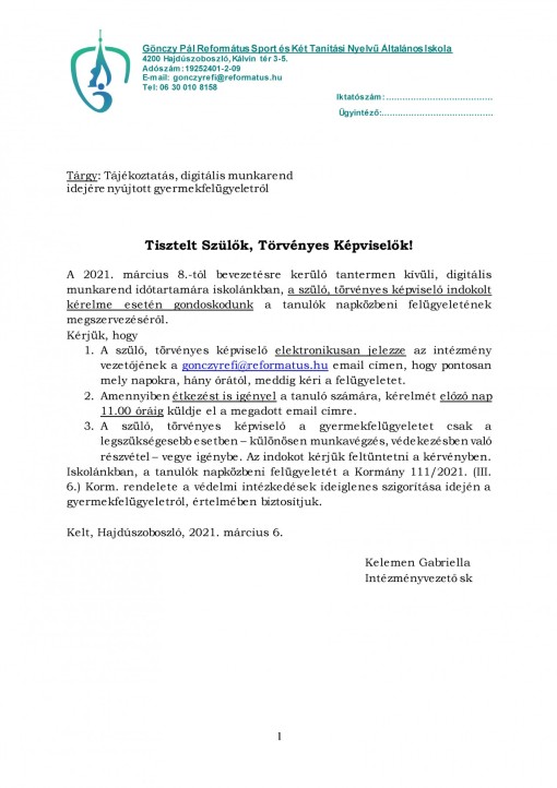 Gyermekfelügyelet a digitális munkarend idejére